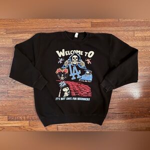 Welcome to LA Black Crewneck Sweatshirt